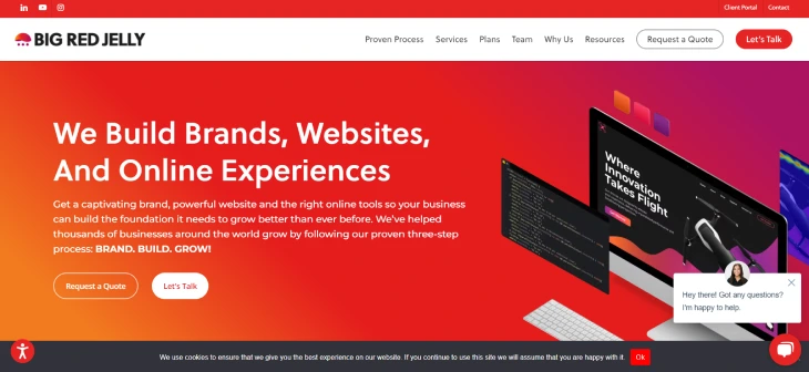 Best Wix Web Design Agencies - Big Red Jelly