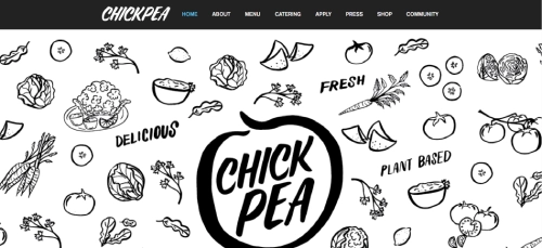 Best Wix Website Examples - Chickpea website is a good example of a Wix website for restaurant owners