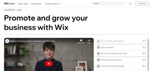 Promote and grow your business with Wix