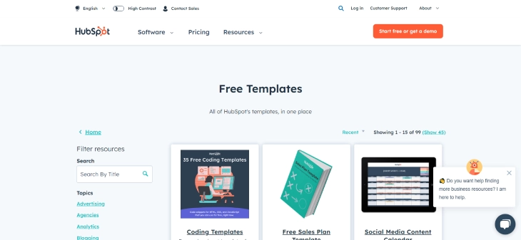 Wix Vs. HubSpot CMS - HubSpot CMS's templates are more customizable and optimized for marketing and lead generation