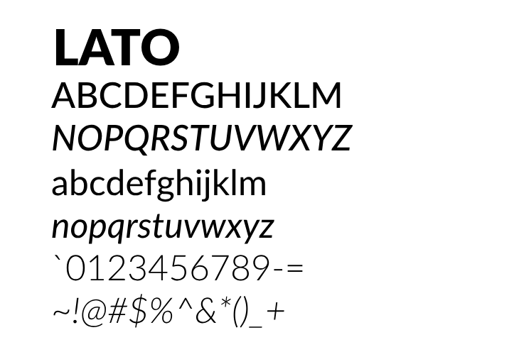 Best Fonts For Your Wix Website - Lato is a great font for your Wix website because it conveys warmth and stability to visitors