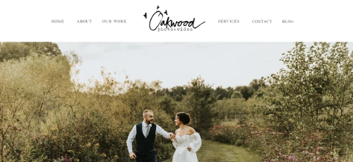 Best Wix Website Examples - Oakwood website is a good example of a Wix website for photographers