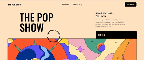 The Pop Show Template