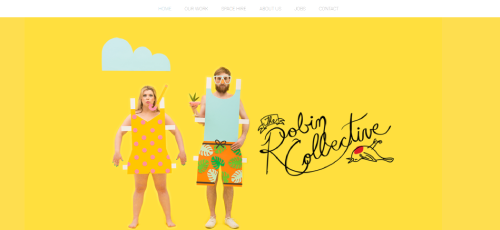 Best Portfolio Wix Examples - The Robin Collective's website is a great portfolio Wix example that showcases your photography