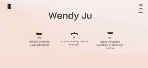 Best Portfolio Wix Examples - Wendy Ju's website is a great portfolio Wix example that showcases your designs and  services