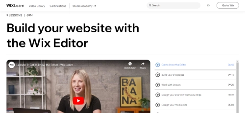 Build your website with the Wix Editor