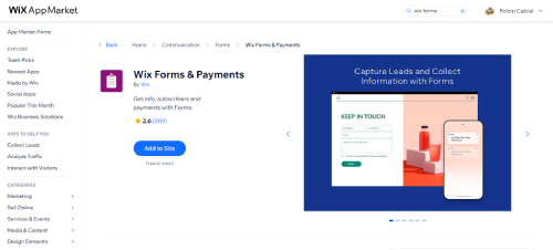 Wix Forms & Payments